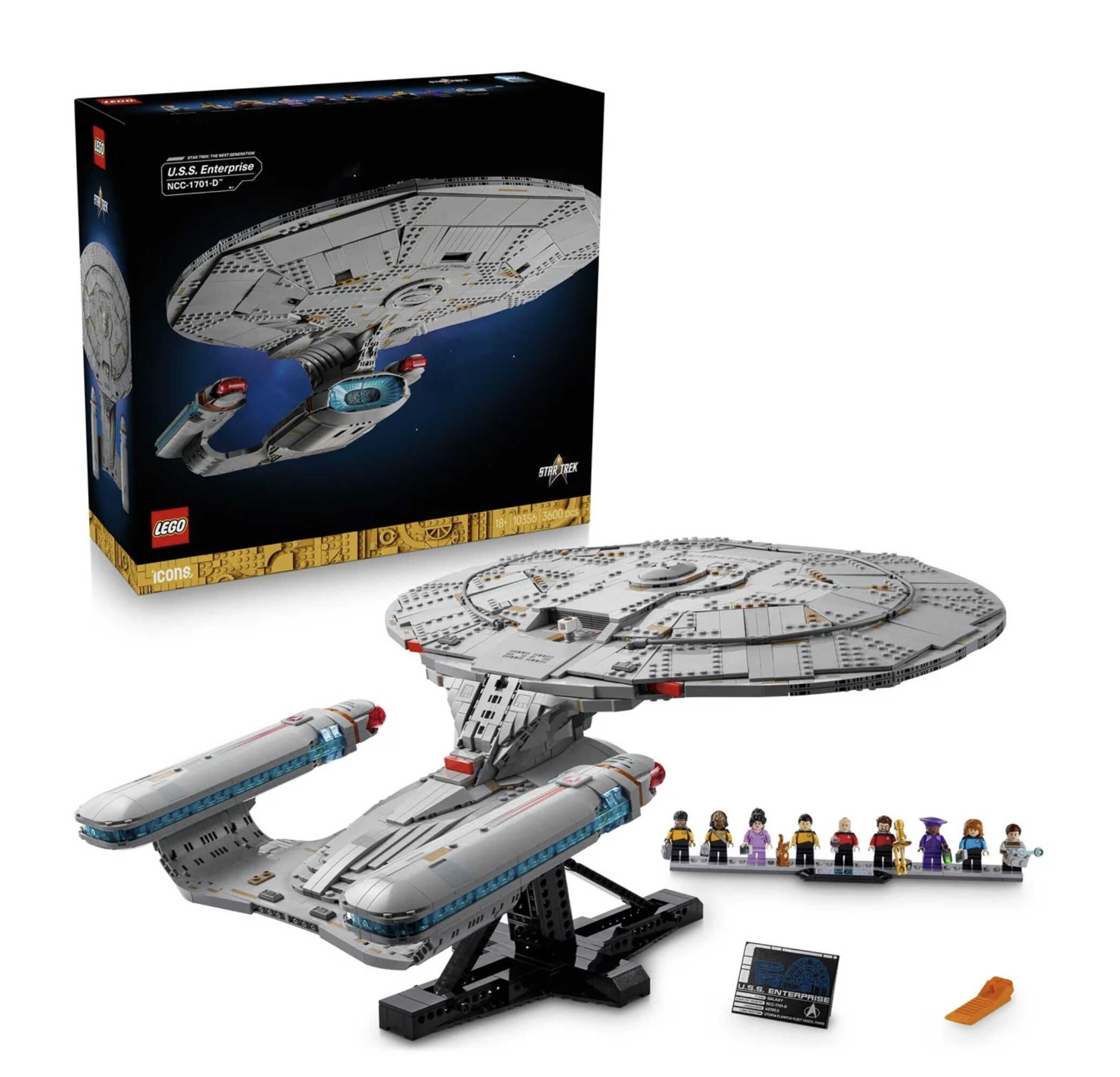 LEGO Icons 10356 Star Trek: U.S.S. Enterprise NCC 1701 D für 323,99€ statt 396,99€