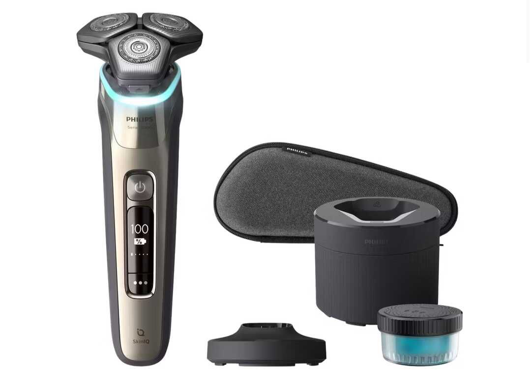 Philips S9983/55 Shaver Series 9000 elektrischer Nass  und Trockenrasierer mit SkinIQ 174,95€ statt 229€
