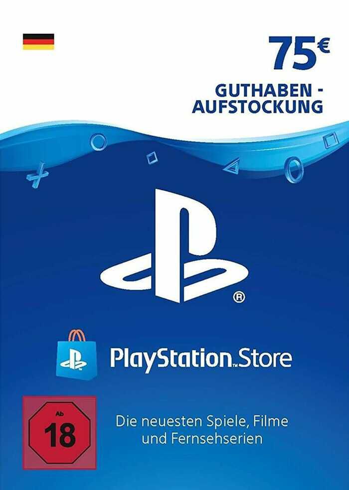 PSN Guthaben Karte 75 EUR (DE) PSN key DEUTSCHLAND für 60,99€