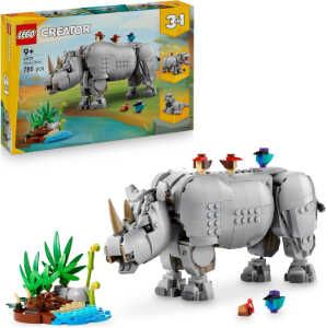 Lego 31171 Creator 3 in 1 Wilde Tiere: Prächtiges Nashorn mit Vögeln für 37,70€ statt 48,99€