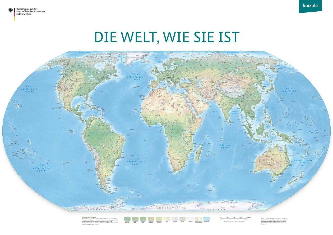 Kostenlose Kostenlose neue Weltkarte Equal Earth