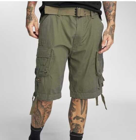 Build your Brandit   Vintage Cargo Shorts | Herren | Inkl. Gürtel | Olivgrün | Gr. S XL, 3XL