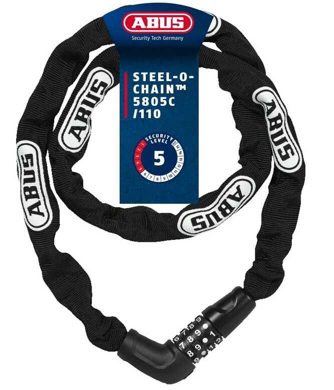 [Prime] ABUS 5805C Steel O Chain Kettenschloss 110 cm   21,99€ statt 30,57€