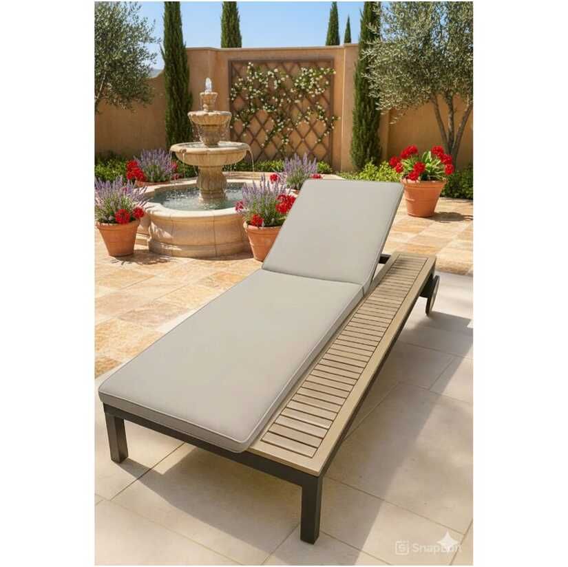 Gartenliege / Sonnenliege inkl. Auflage in Anthrazit 79,99€ statt 199,99€ Gartenliege / Sonnenliege inkl. Auflage in Anthrazit 79,99€ statt 199,99€