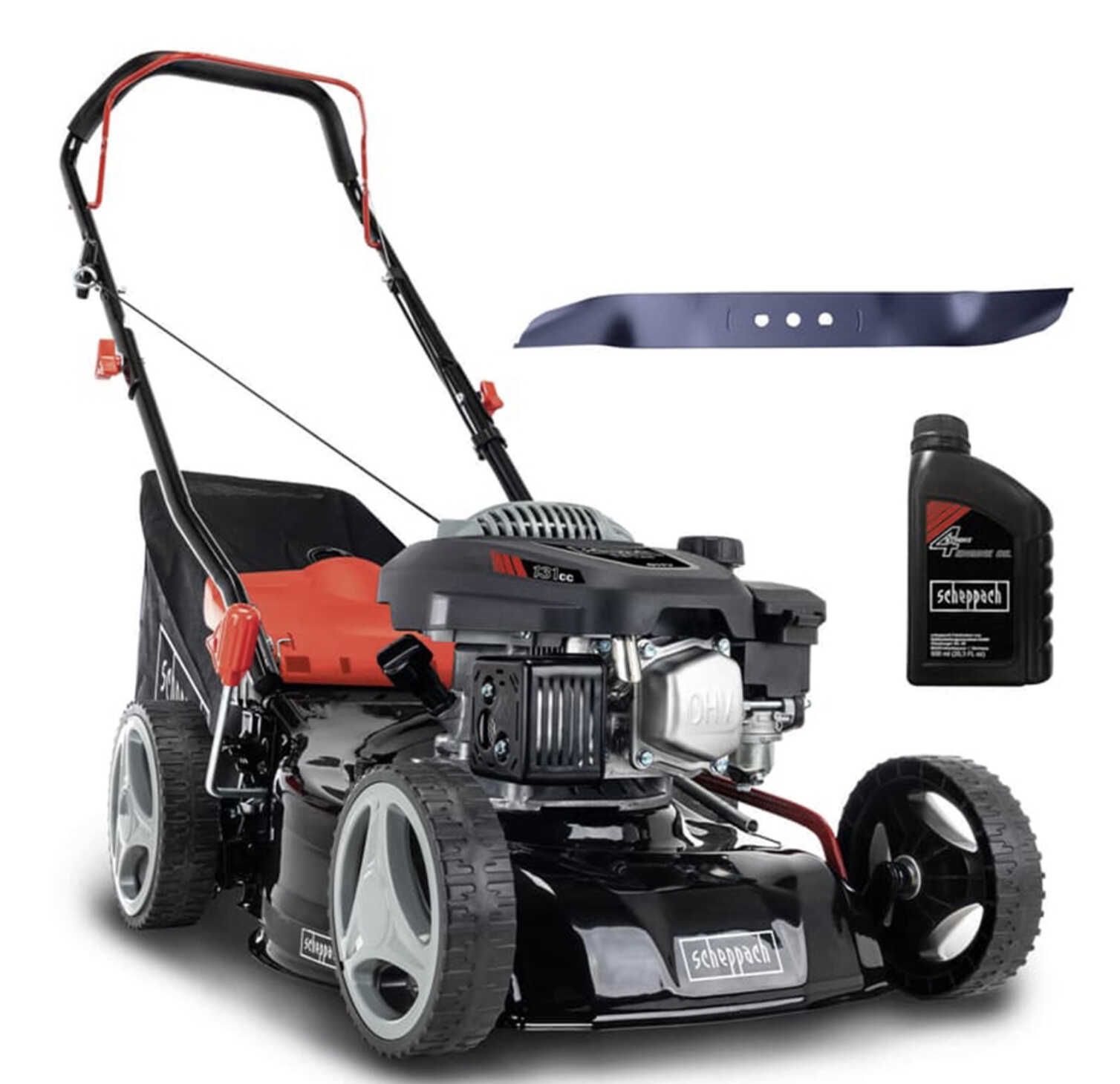 Scheppach Benzin Rasenmäher RM420 3in1 3,3PS Schnittbreite 42cm + Öl + 2. Messer für 134,99€ statt 199€ Scheppach Benzin Rasenmäher RM420 3in1 3,3PS Schnittbreite 42cm + Öl + 2. Messer für 134,99€ statt 199€