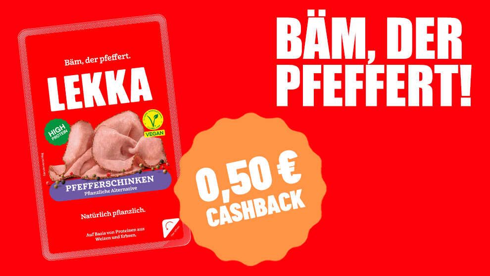 Cashback ; LEKKA Pfefferschinken Cashback ; LEKKA Pfefferschinken