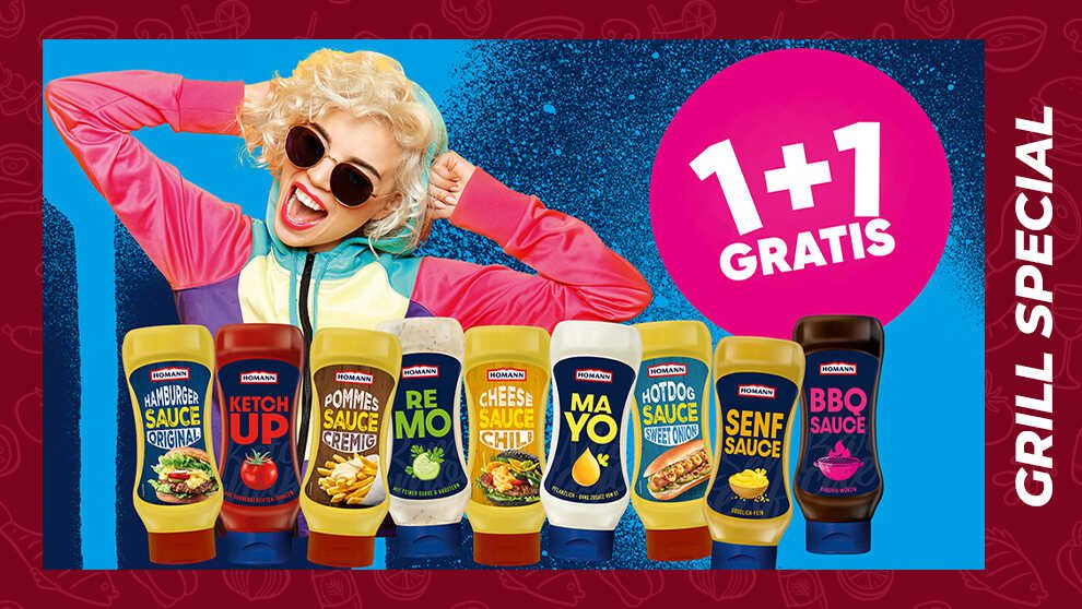 100% Cashback HOMANN Besties & Snacksaucen