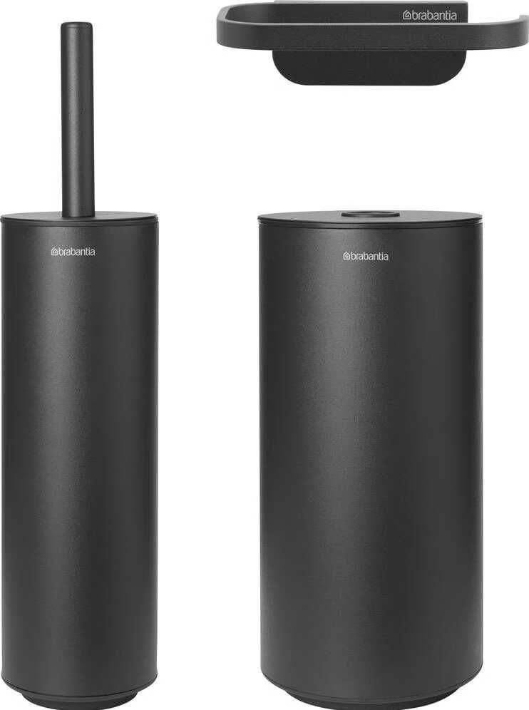 Brabantia MindSet Toilettenzubehör im Set | 3-teilig | Grau Brabantia MindSet Toilettenzubehör im Set | 3 teilig | Grau