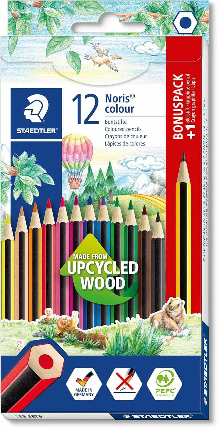 STAEDTLER Buntstifte Noris colour, rutschfeste Soft Oberfläche, hohe Bruchfestigkeit für 2,69€ PVG 4,00€