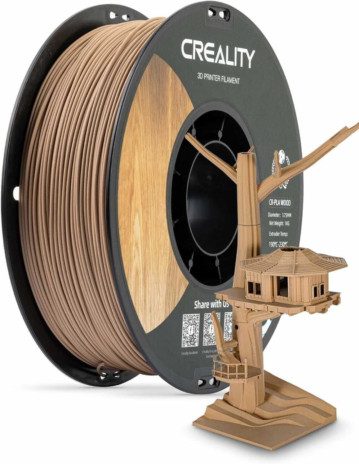 Creality Holzfilament 1,75mm 1kg 21,84€ statt 25,99€