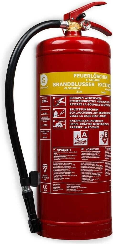 Smartwares SB6 Feuerlöscher | Schaum | 6 l