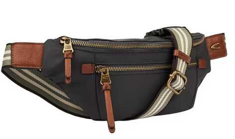 CAMEL ACTIVE | Bauchtasche Bari aus hochwertigem matten Nylon mit gestreiftem Gewebeband | Gürteltasche | Kunstfaser | OTTO