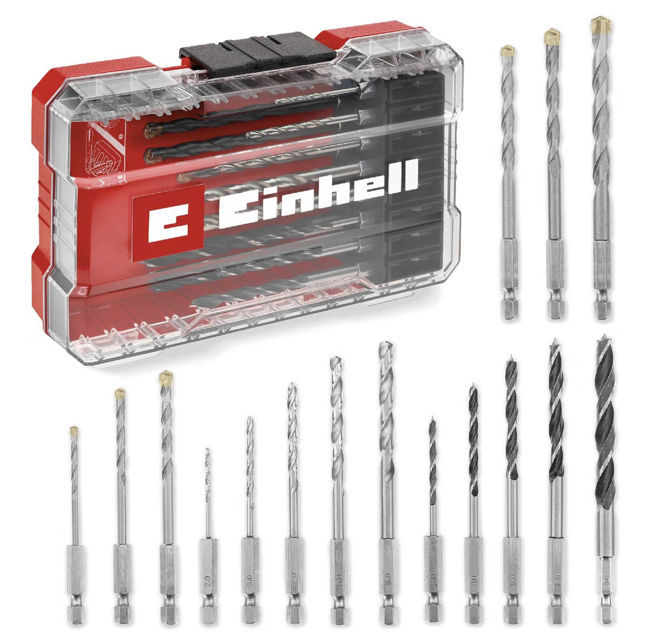 Einhell M-CASE Bohrer-Set Holz/Stein/Metall, 16-teilig für 9,07€ statt 15,99€ Einhell M CASE Bohrer Set Holz/Stein/Metall, 16 teilig für 9,07€ statt 15,99€
