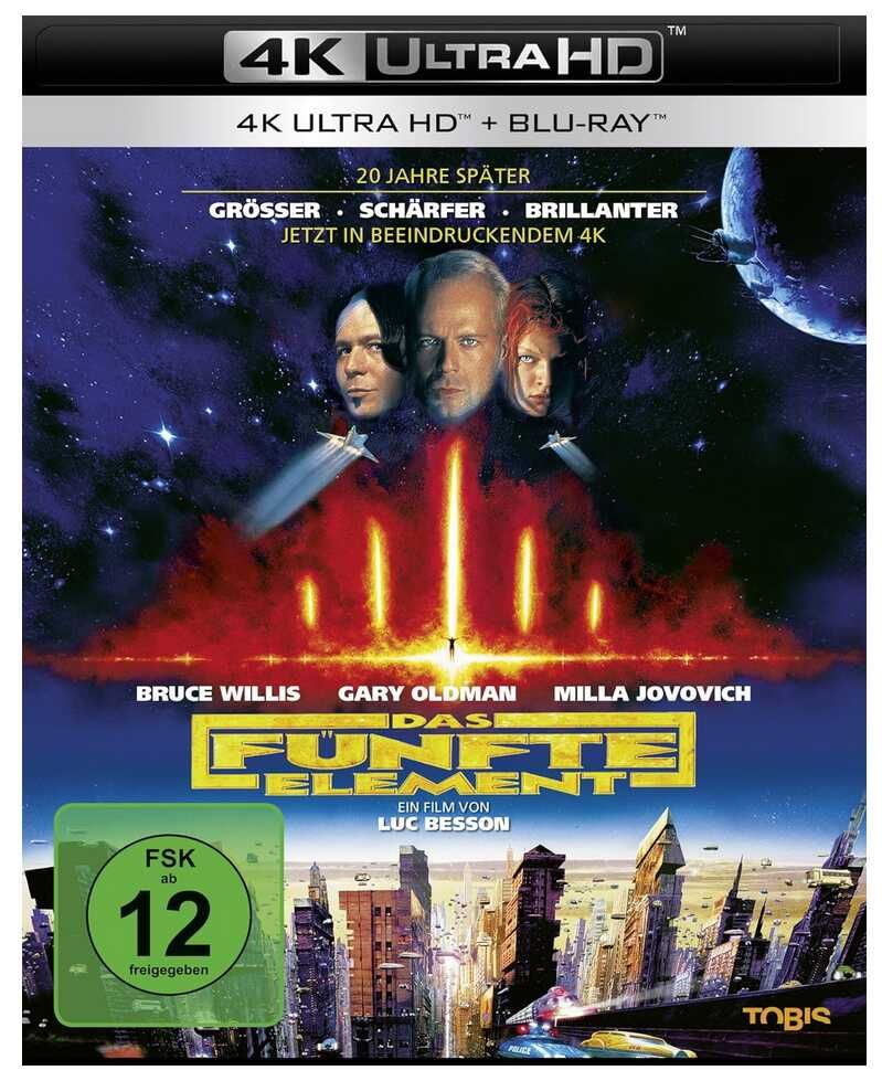 [Prime] Das fünfte Element (4K Ultra HD) + (Blu ray)   16,78€ statt 26,99€