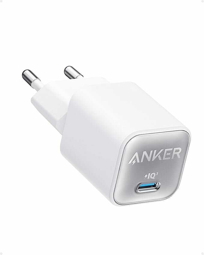 [Amazon Prime] Anker 30W USB C Ladegerät, GaN 511 Nano 3, PIQ 3.0 PPS Schnellladegerät
