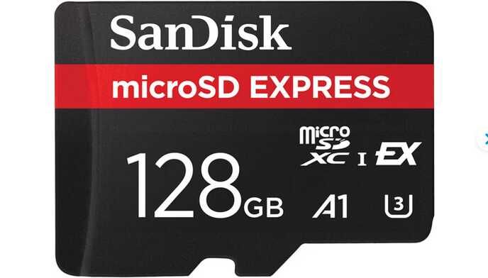 SanDisk microSD Express Card 128GB 480 MB/s (Schreiben) / Lesegeschwindigkeit von 880 MB/s   Nintendo Switch 2 für 49,99€ statt 63,15€