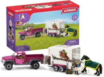 Schleich 42346 Horse Club   Pick up mit Pferdeanhänger für 35,99€ statt 43,94€