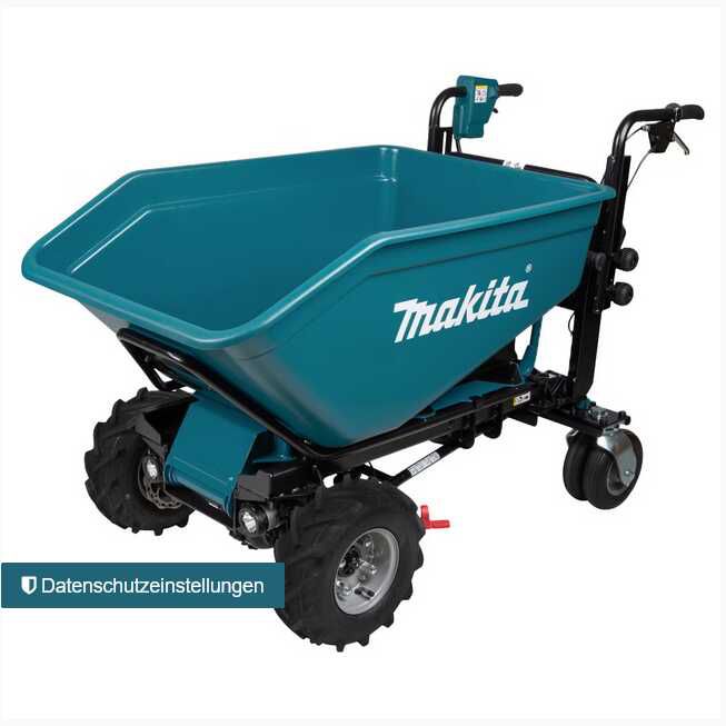 Makita Akku Schubkarre 2x18V mit elektrischer Kippfunktion 300 kg (DCU602Z)   Ohne Akkus 2.990€ statt 4.671,23€