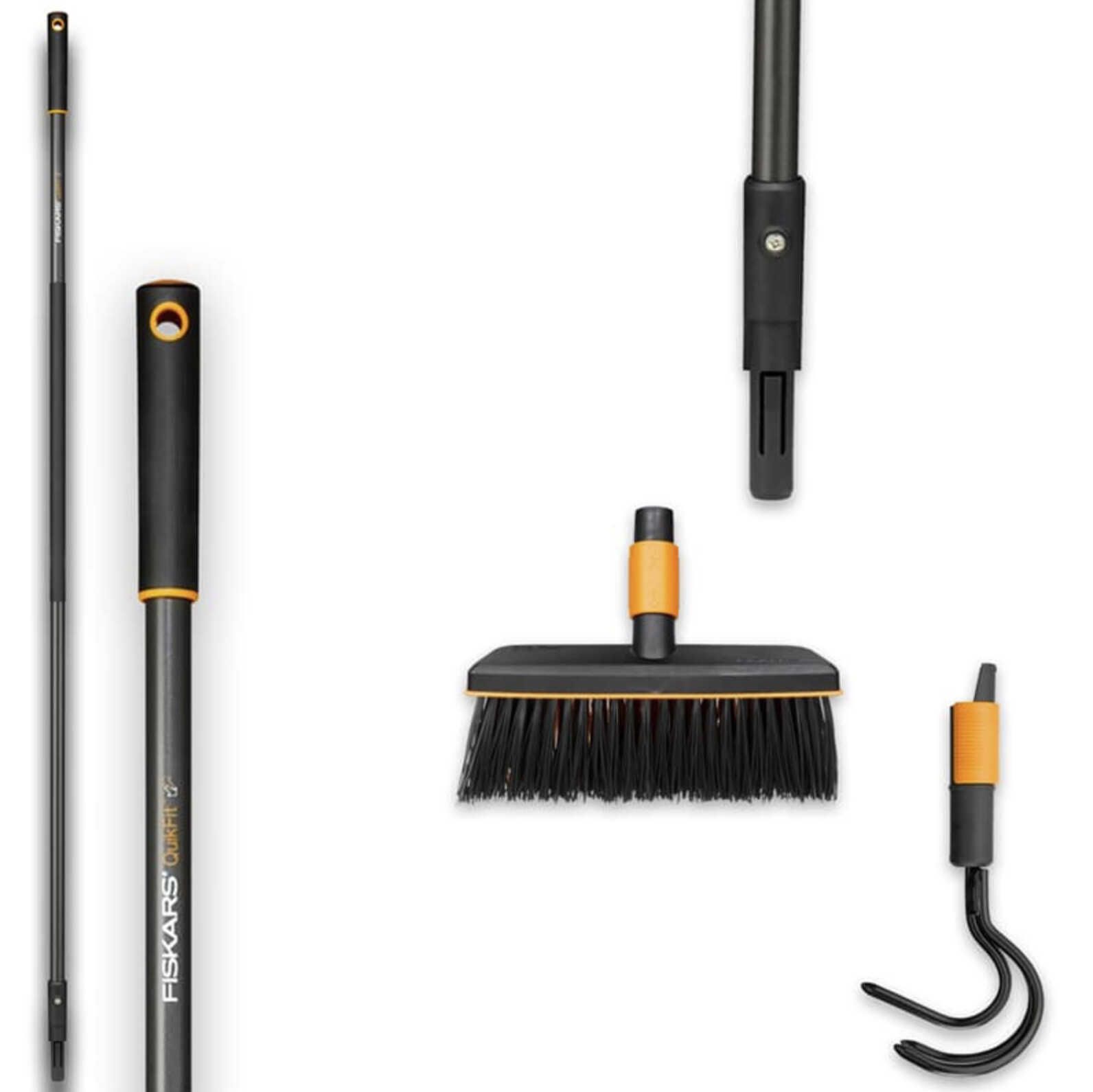 Fiskars QuikFit Graphit Stiel inkl. Allzweckbesen & Grubber für 19,99€ statt 23,90€