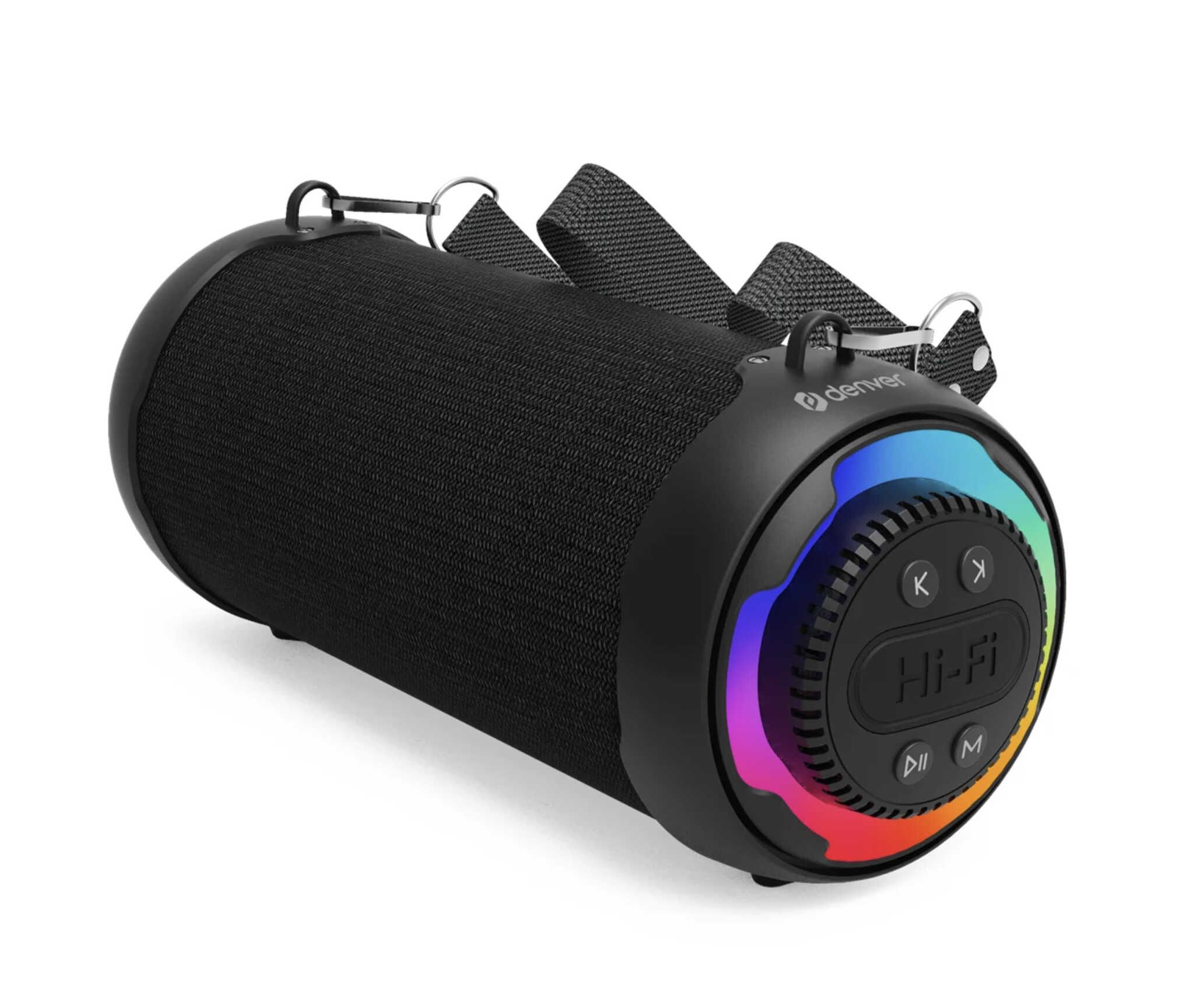 Denver BTG 213 Portable LED Bluetooth Speaker, 10W für 24,89€ statt 31,96€