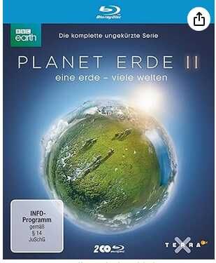 Planet Erde II: Eine Erde viele Welten (2 Blu rays) IMDB 9,4 (Prime)