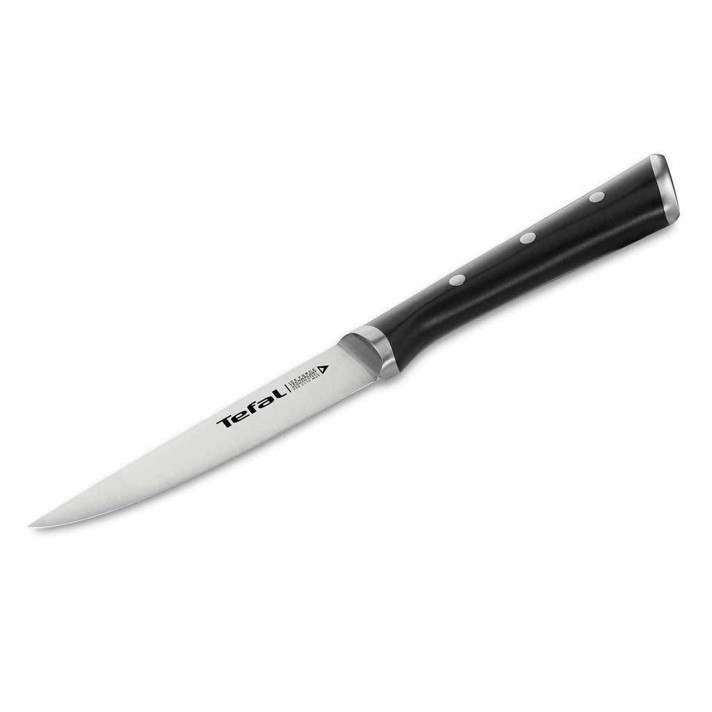 [Prime] Tefal Ice Force Universalmesser 11cm Klinge Made in Germany Edelstahl Küchenmesser für Obst Gemüse & Kräuter schwarz K23209