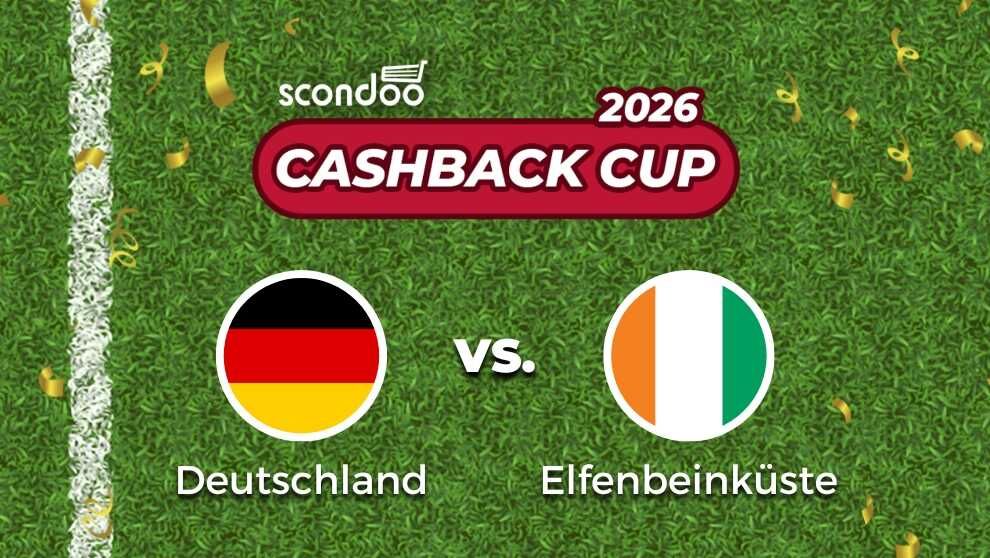 1,00€ Cashback WM Cashback Cup Deutschland - Elfenbeinküste 1,00€ Cashback WM Cashback Cup Deutschland Elfenbeinküste