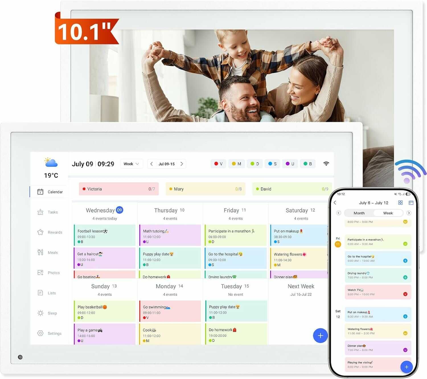 Digitaler Kalender   Tabwee P10 WIFI  119,99€ statt 142,06€