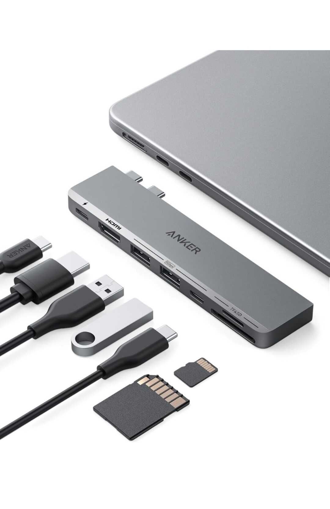 Anker 547 USB C Hub (7 in 2) mit 4K HDMI Display für MacBook