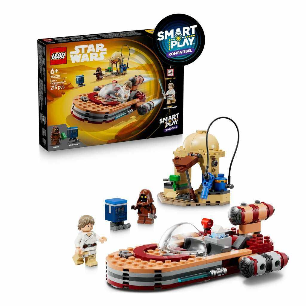 [Amazon Prime] LEGO Star Wars 75420 SMART Play: Lukes Landspeeder   Kompatibles Interaktives Spielzeug inkl. SMART Tag