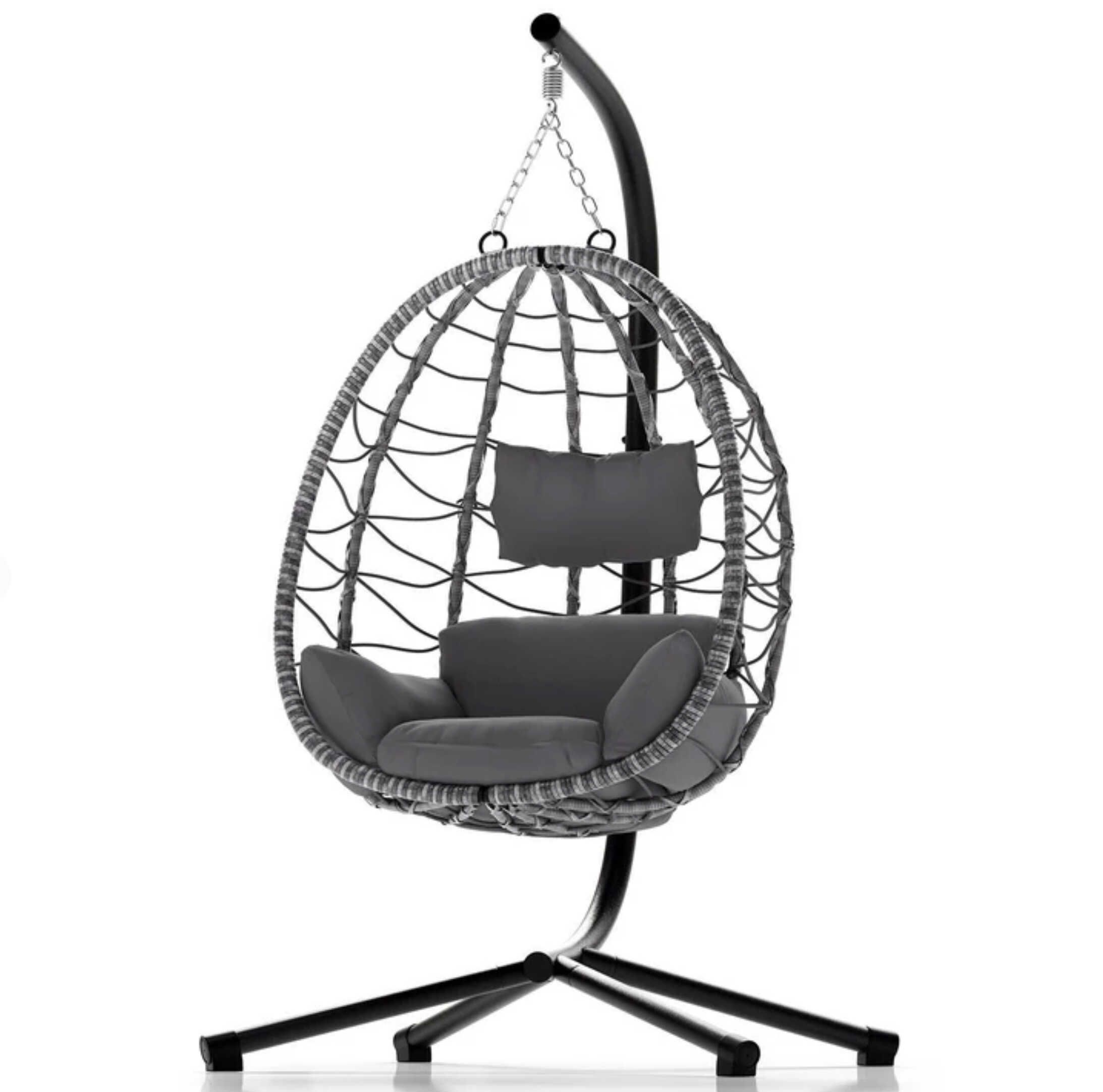 Juskys Korbhängesessel Aria inklusive Gestell für 111,99€ statt 159,99€
