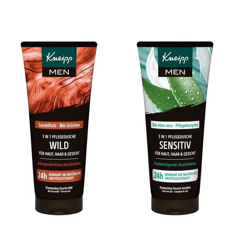 Kneipp MEN 3 in 1 Wild oder Sensitiv Duschgel 1x 200ml 1,85€ statt 2,75€ Kneipp MEN 3 in 1 Wild oder Sensitiv Duschgel 1x 200ml 1,85€ statt 2,75€