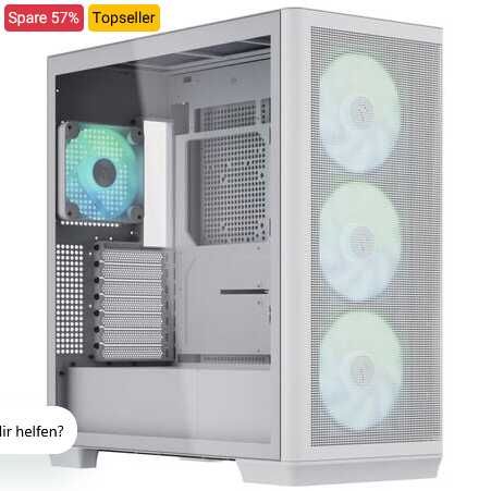 APNX C1 Midi Tower PC ATX Gehäuse 45,98€ statt 109€
