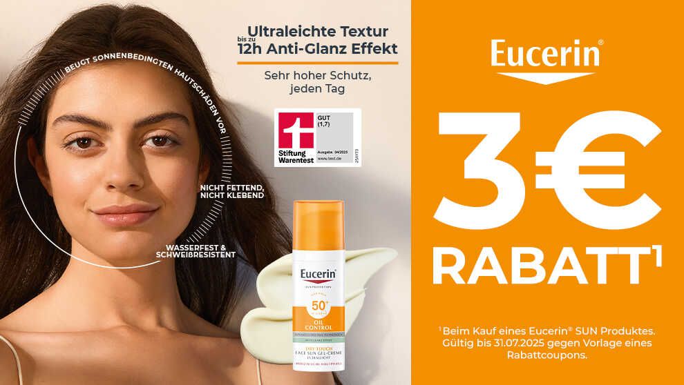 3,00€ Cashback auf Eucerin® Sonne Produkte