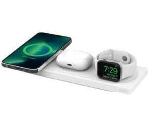 Belkin MagSafe drahtloses 3 in 1 Ladegerät, MFi zertifiziertes Ladepad, MagSafe Ladestation für 99,99€ PVG 135,85€