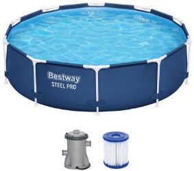Bestway Steel Pro Frame Pool Set mit Filterpumpe Ø305x76cm rund für 99,99€ statt 134,95€ Bestway Steel Pro Frame Pool Set mit Filterpumpe Ø305x76cm rund für 99,99€ statt 134,95€