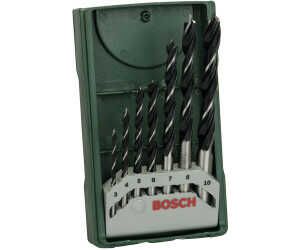 Bosch 7tlg. Mini X Line Holzspiralbohrer Set (für Weich  und Hartholz, Ø 3 10 mm  Für 3,95€ PVG 8,87€