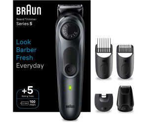 Braun Barttrimmer Series 5, Bartschneider und Trimmer für Herren, mit ultrascharfer Klinge für 34,99€ PVG 43,90€