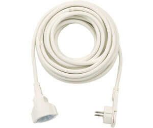 Brennenstuhl Qualitäts Kunststoff Verlängerungskabel mit Flachstecker (Verlängerungskabel flach für innen mit 10m Kabel) weiß für 9,99€ PVG 19,34€