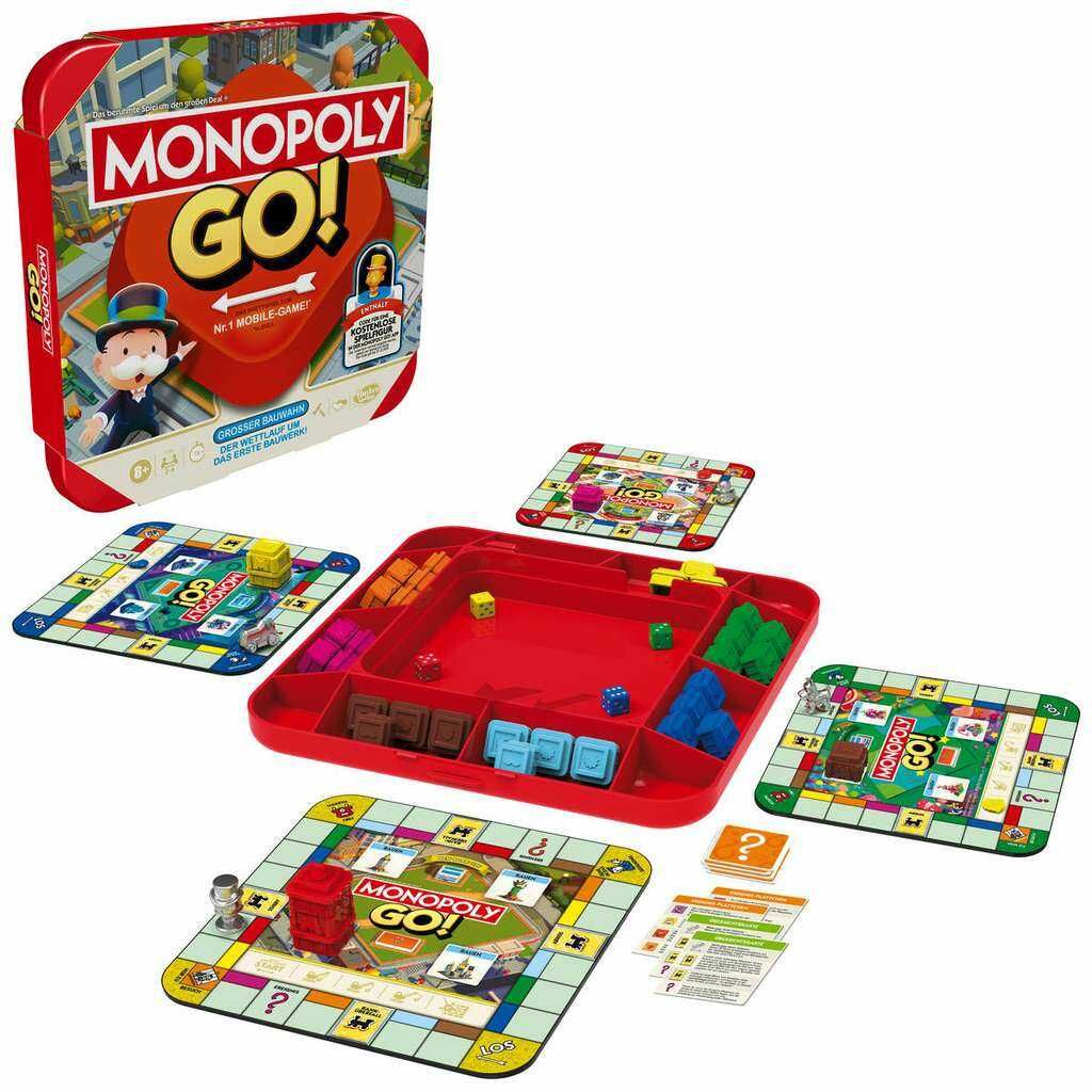 Monopoly GO! Brettspiel für die ganze Familie, 2 4 Spieler, Hasbro   Lokal per Abholung & Online + Vsk. 3,95€   Müller Tiefpreis