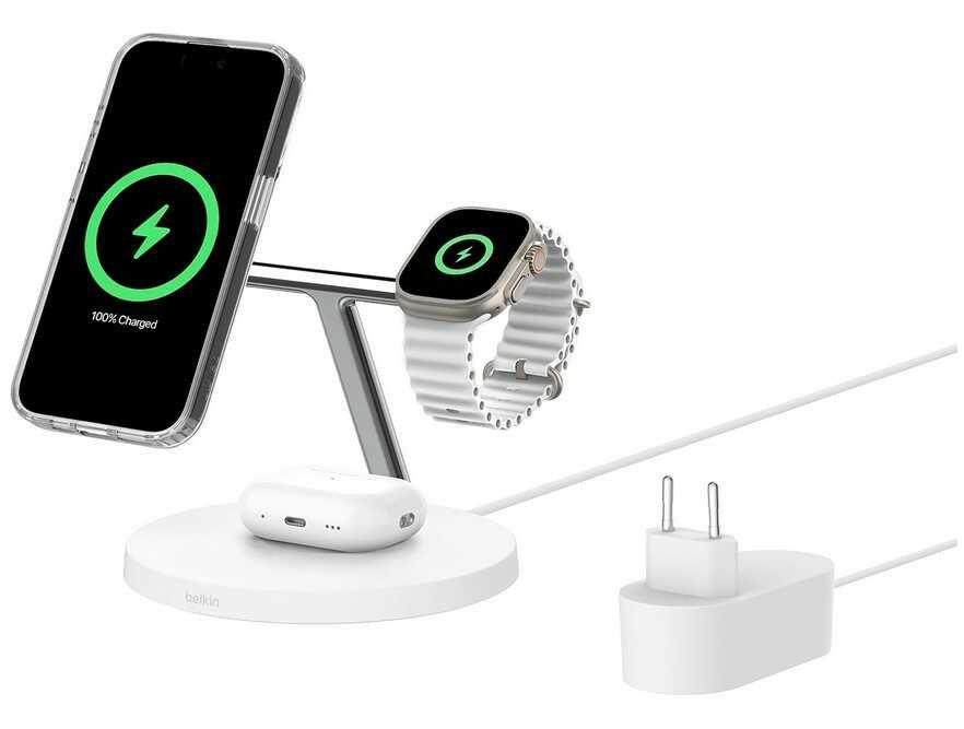 Belkin BoostCharge Pro 3-in-1 MagSafe-Kompatibles Ladegerät mit Qi2 (15W) für 59,99€ statt 78,59€ Belkin BoostCharge Pro 3 in 1 MagSafe Kompatibles Ladegerät mit Qi2 (15W) für 59,99€ statt 78,59€