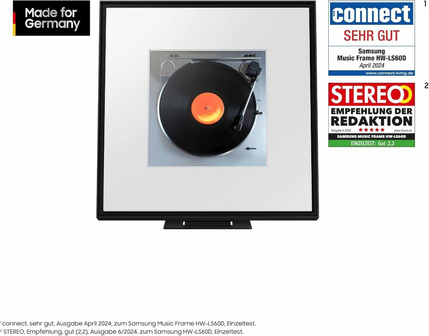 SAMSUNG HW LS60D/ZG Music Frame Lautsprecher, Schwarz für 164,97€ (statt 189,95€)