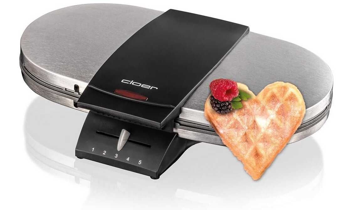 Cloer 1329 Doppelwaffeleisen für 2 Herzwaffeln   54,61€ statt 64,15€