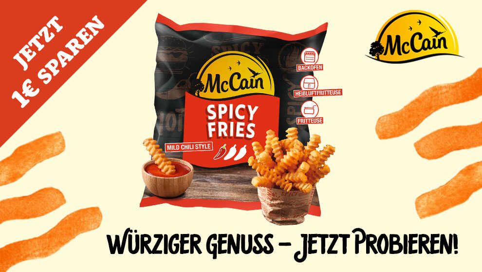 1,00€ Cashback McCain Spicy Fries