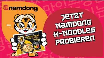 Namdong – Korean Style Instant Nudeln mit 50 % Cashback