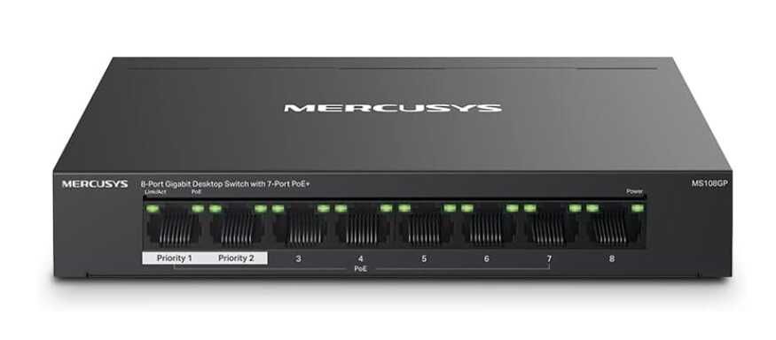 [Prime] Mercusys MS108GP PoE Switch 8 Port Gigabit LAN Switch   21€ statt 24,99€