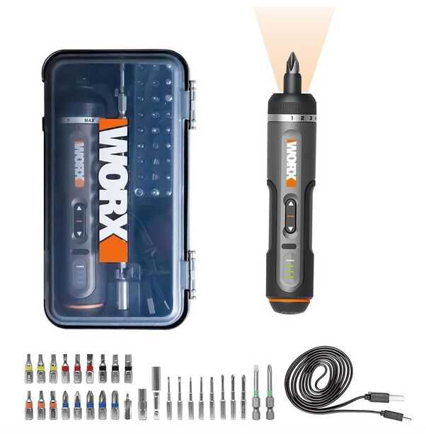 Worx WX242 Akku-Schrauber 4V 2.0Ah Li-Ion inkl. Koffer - 29,99€ statt 37,99€ Worx WX242 Akku Schrauber 4V 2.0Ah Li Ion inkl. Koffer 29,99€ statt 37,99€