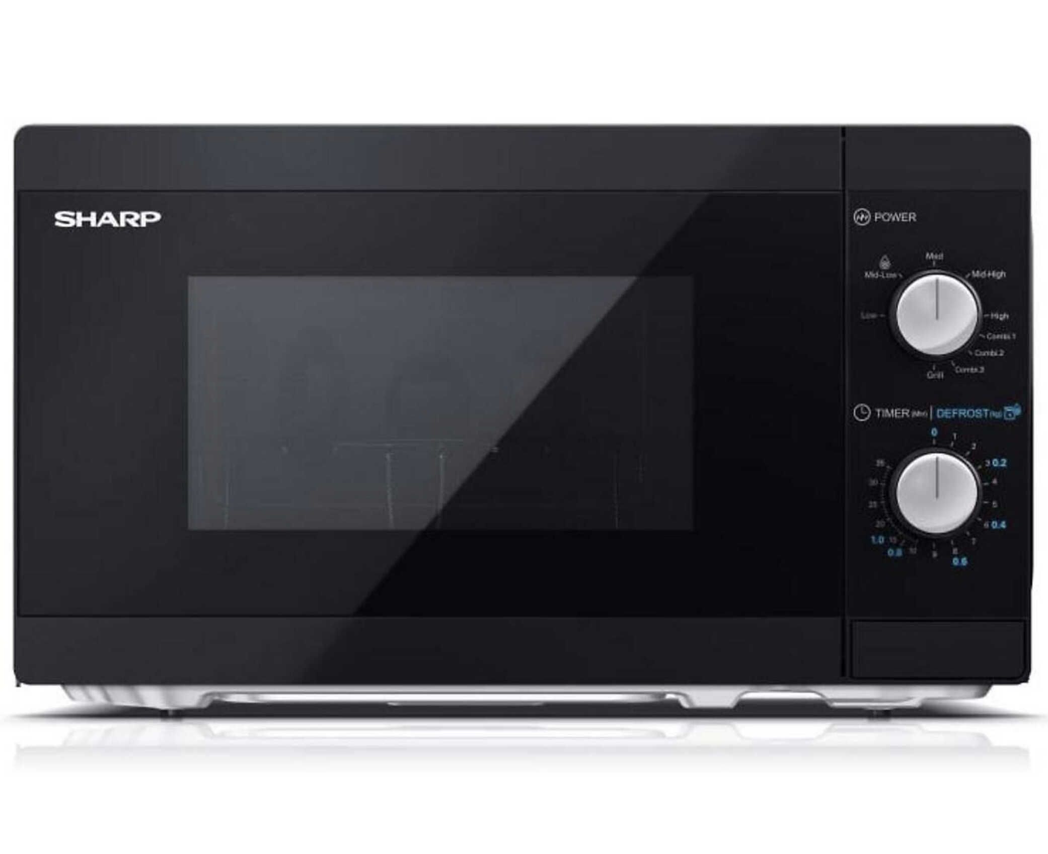 SHARP YC-MG01E-B, Mikrowelle (800 Watt, 20 l Garraumvolumen, Grillfunktion) für 56,99€ statt 66,05€ SHARP YC MG01E B, Mikrowelle (800 Watt, 20 l Garraumvolumen, Grillfunktion) für 56,99€ statt 66,05€