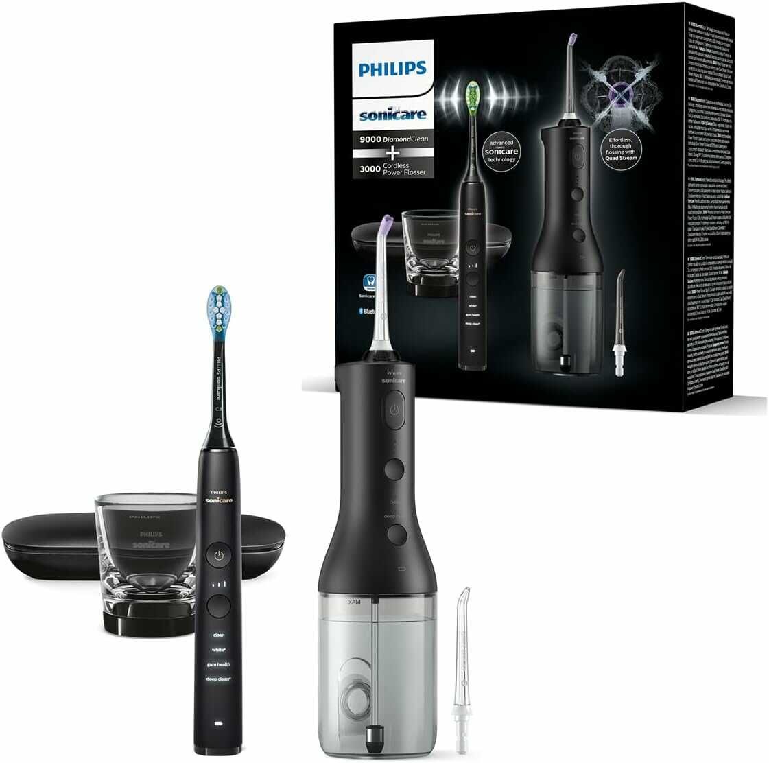 Philips Sonicare Cordless Power Flosser DiamondClean 9000 HX3886/43 149,99€ statt 209€
