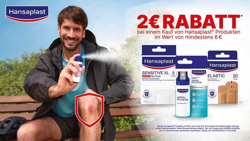 Hansaplast 2€ Rabatt Hansaplast 2€ Rabatt